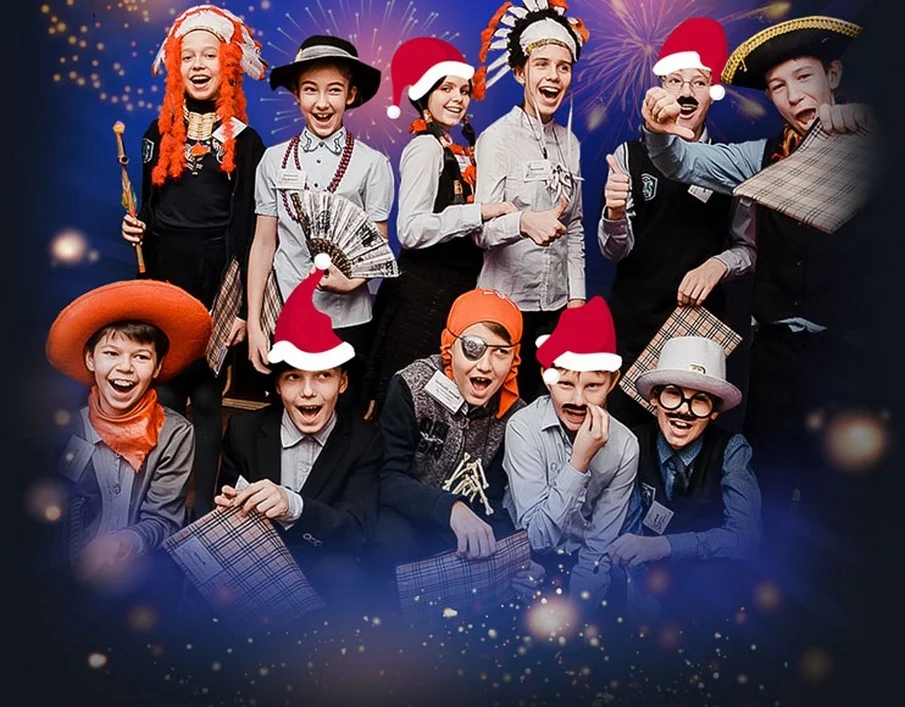 Новый год в школе в Алматы.